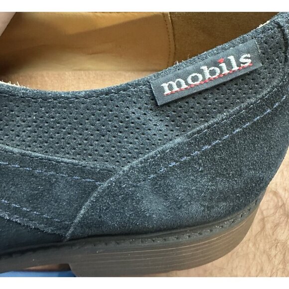 Mephisto Mobils Flavien Suede Derby Oxford Shoes Mens Sz 8.5 Black MSRP $475 main image 11
